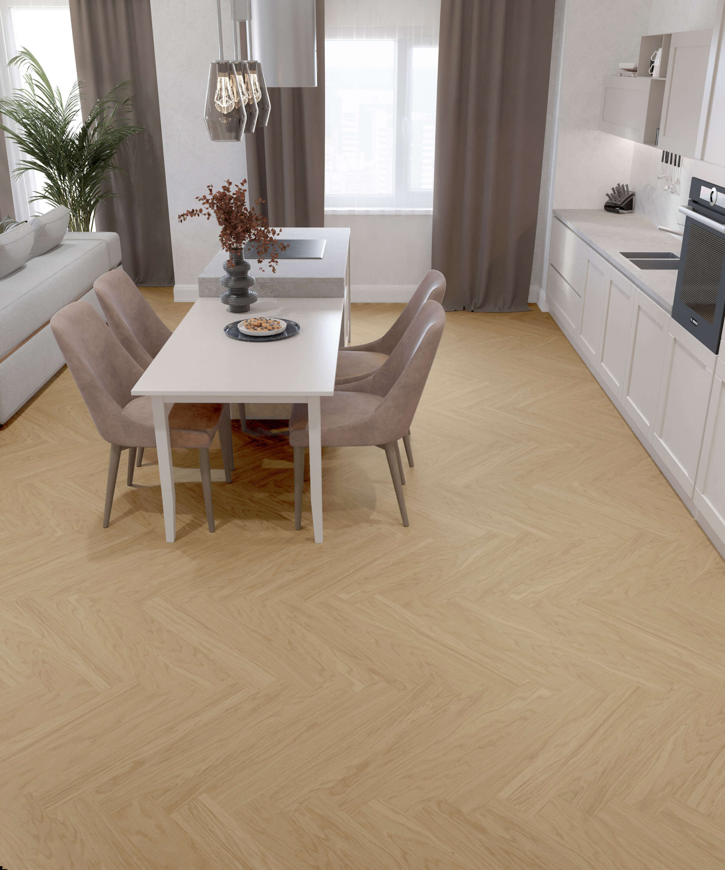 Kalanruoto tammi Nova Eco Elite Pure Line Extra Matt Lacquered Gloss 5%
