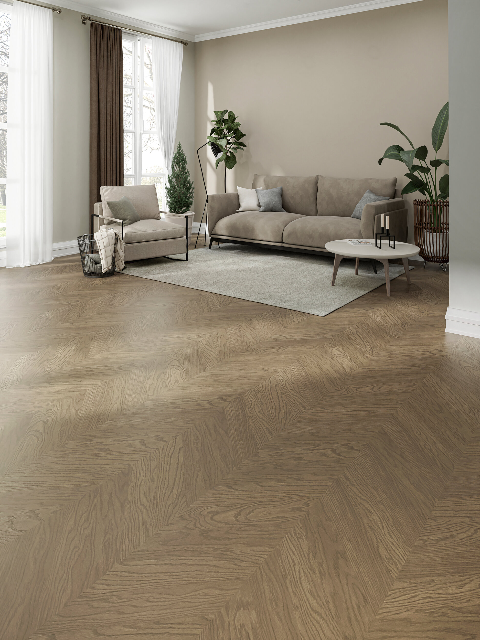 Chevron tammi Nova Eco Elite Havana Extra Matt Lacquered Gloss 5%