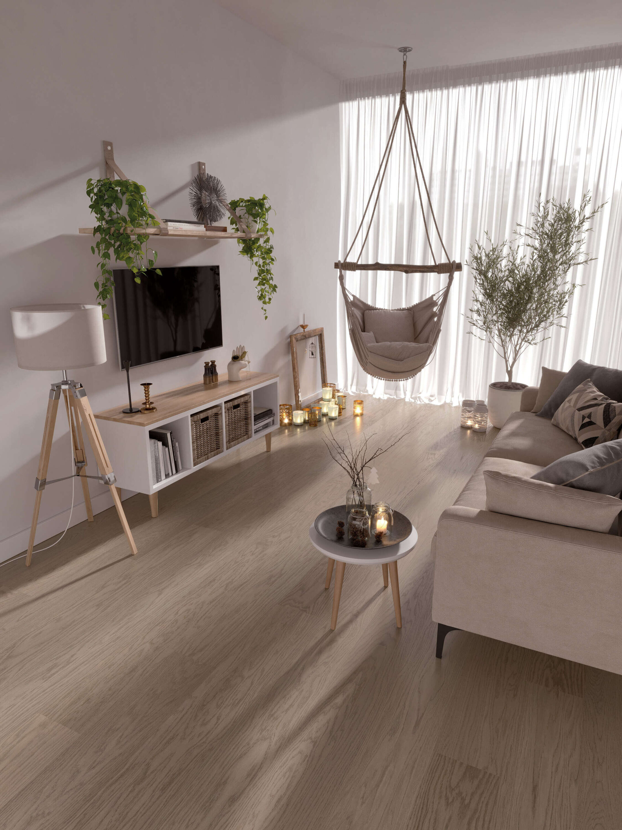 1-sauvainen tammi Nova Eco Elite Sandstone Extra Matt Lacquered Gloss 5%